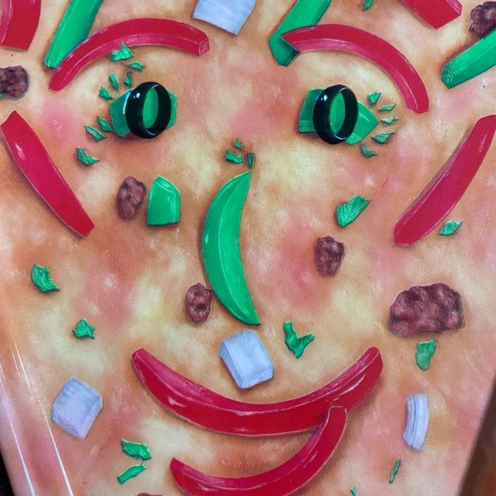 Smiling Pizza Slice Party Plates vintage 90’s